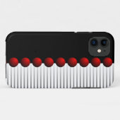 Rotes Schwarz-weißes und graues abstraktes Case-Mate iPhone Hülle (Rückseite (Horizontal))