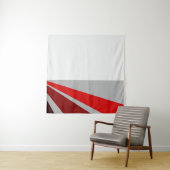 Rotes schwarzes abstraktes Design Wandteppich (Beispiel)
