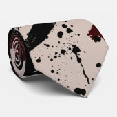 Rotes schwarzes abstraktes krawatte (Gerollt)