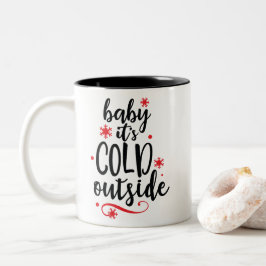 Rotes schwarzes Baby ist es kaltes äußeres Zweifarbige Tasse