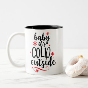 Rotes schwarzes Baby ist es kaltes äußeres Zweifarbige Tasse