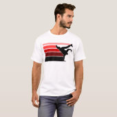 Rotes Schwarzes BBOY Steigung T-Shirt (Vorne ganz)