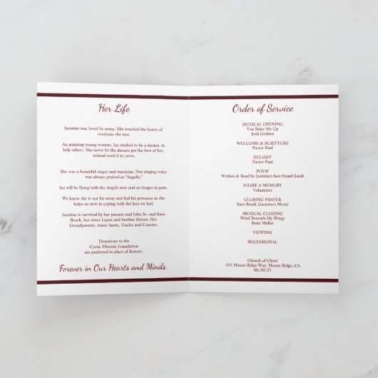 Rotes Schwarzes Beerdigungssystem - Gedecktes Prog Programm (Innenseite)