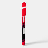 Rotes Schwarzes Blatt Case-Mate iPhone Hülle (Rückseite / Rechts)