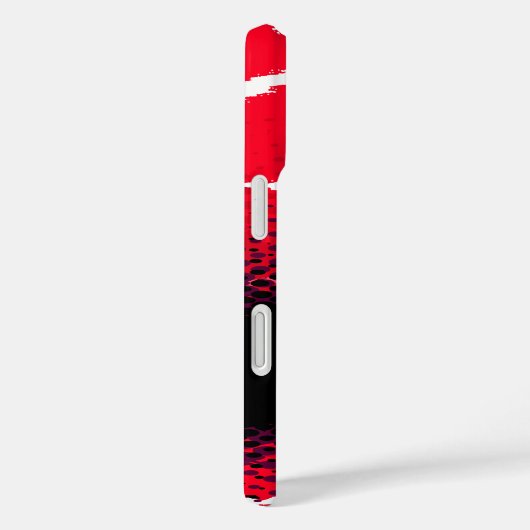 Rotes Schwarzes Blatt Case-Mate iPhone Hülle (Rückseite / Rechts)