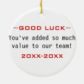 Rotes Schwarzes danken Ihnen, Wolke abzufassen Keramik Ornament (Hinten)