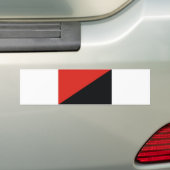 rotes Schwarzes der Anarchieflagge Autoaufkleber (Auf Auto)