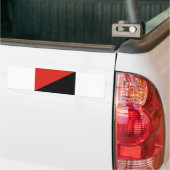 rotes Schwarzes der Anarchieflagge Autoaufkleber (Auf Lkw)