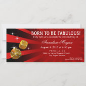 Rotes schwarzes Gold des Las- Einladung (Rückseite)