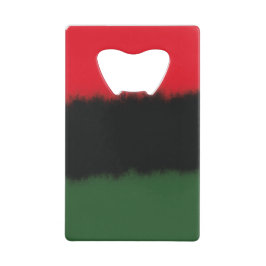 Rotes Schwarzes Grün Geldbeutel Flaschenöffner