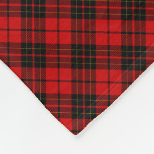 Rotes schwarzes kariertes Brodie Clan Tartan Fleecedecke