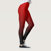 Rotes schwarzes Ombre Leggings (Rechts)