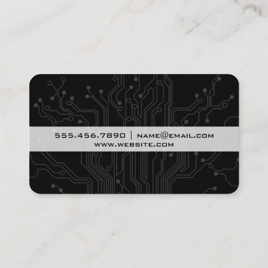 Rotes Schwarzes Plateau Visitenkarte (Rückseite)