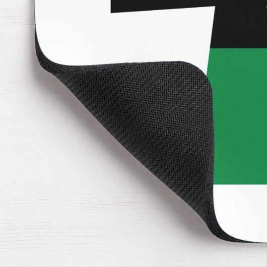 Rotes, schwarzes u. grünes Ankh Mousepad (Ecke)