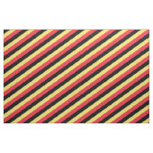 Rotes, schwarzes und gelbes Streifen Stoff (Yard (91,4 cm))