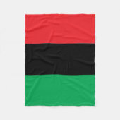 Rotes Schwarzes und grün Fleecedecke (Vorderseite)