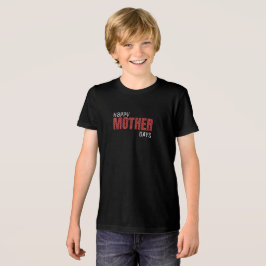 Rotes, schwarzes und weißes geometrisches Pixelmus Tri-Blend Shirt