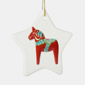 Rotes Schwede Dala Pferd Keramikornament (Rechts)