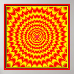 Rotes schwindliges tut es poster