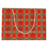 Rotes Scott-Tartan große Geschenktüte (Rückseite)