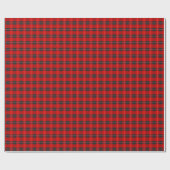 ROTES SCOTTISH KARIERT MATTE WRAPPPAPIER GESCHENKPAPIER (Flach)