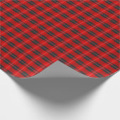 ROTES SCOTTISH KARIERT MATTE WRAPPPAPIER GESCHENKPAPIER (Ecke)