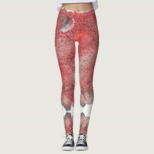 Rotes Sediment Leggings (Vorderseite)