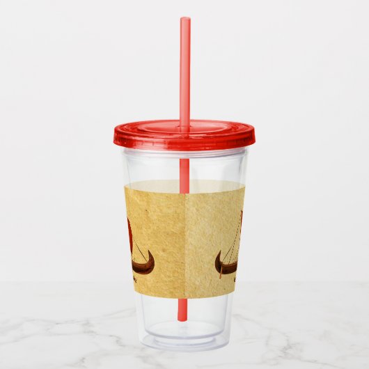 Rotes Segel - Kreuzfahrtschiff II Acryltrinkbecher (Rechts)