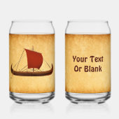 Rotes Segel - Kreuzfahrtschiff II Dosenglas (Vorderseite)