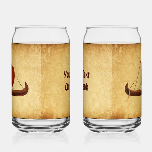 Rotes Segel - Kreuzfahrtschiff II Dosenglas (Links)