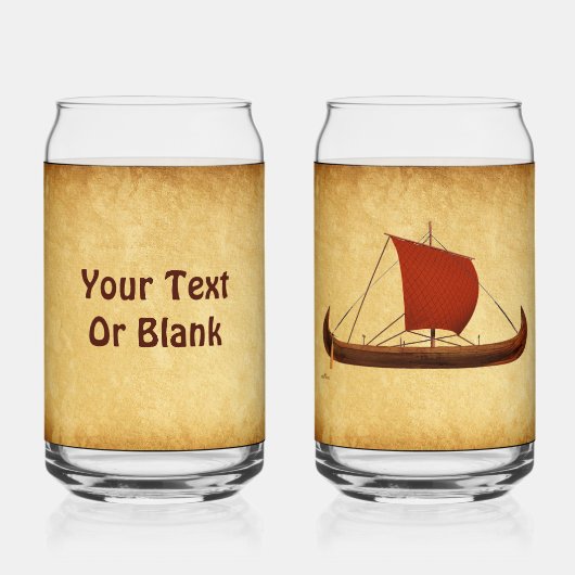 Rotes Segel - Kreuzfahrtschiff II Dosenglas (Rückseite)