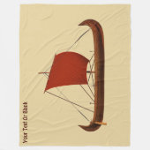 Rotes Segel - Kreuzfahrtschiff II Fleecedecke (Vorderseite)