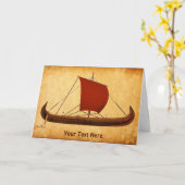 Rotes Segel - Kreuzfahrtschiff II Karte (Gelbe Blume)