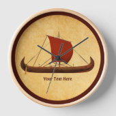 Rotes Segel - Kreuzfahrtschiff II Uhr (Vorderseite)