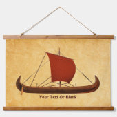 Rotes Segel - Kreuzfahrtschiff II Wandteppich Mit Holzrahmen (Vorne)