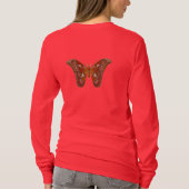 Rotes Seidenmoth-Shirt T-Shirt (Rückseite)