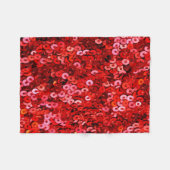 Rotes Sequenzmuster Fleecedecke (Vorderseite (Horizontal))