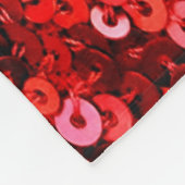 Rotes Sequenzmuster Fleecedecke (Ecke)