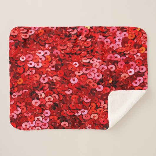 Rotes Sequenzmuster Sherpadecke (Vorderseite (Horizontal))