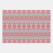 Rotes Shelley Liners Decorative Blatt Wrapping Pap (Vorderseite 3)