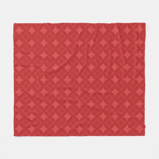 Rotes Shippomuster Fleecedecke (Vorderseite (Horizontal))