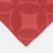 Rotes Shippomuster Fleecedecke (Ecke)