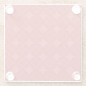 Rotes Shippomuster Glasuntersetzer (Rückseite)