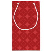 Rotes Shippomuster Kleine Geschenktüte (Rückseite)