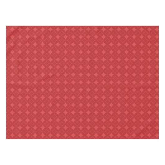 Rotes Shippomuster Tischdecke (Vorderseite (Horizontal))