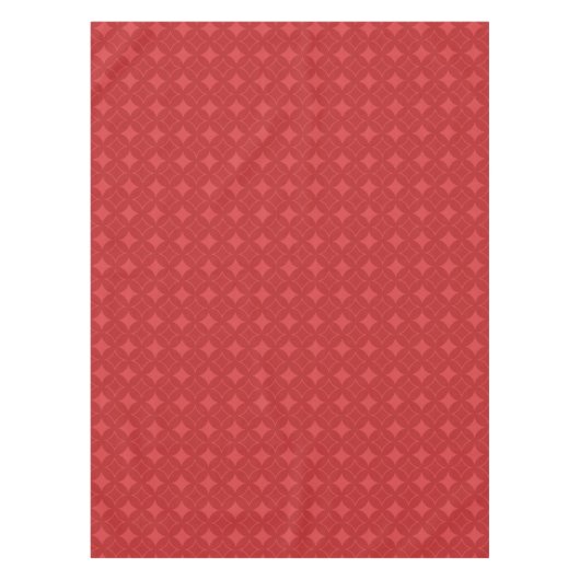 Rotes Shippomuster Tischdecke (Vorderseite)