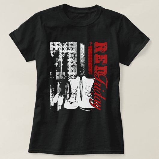 Rotes Shirt am Freitag, Rot am Freitag (Design vorne)