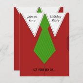 Rotes Shirt Feiertag Einladung (Vorne/Hinten)