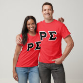 ROTES SHIRT MIT SCHWARZEN BUCHSTABEN (Unisex)