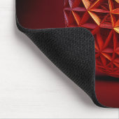 Rotes Sierpinski-Dreieck-Fraktal Mousepad (Ecke)